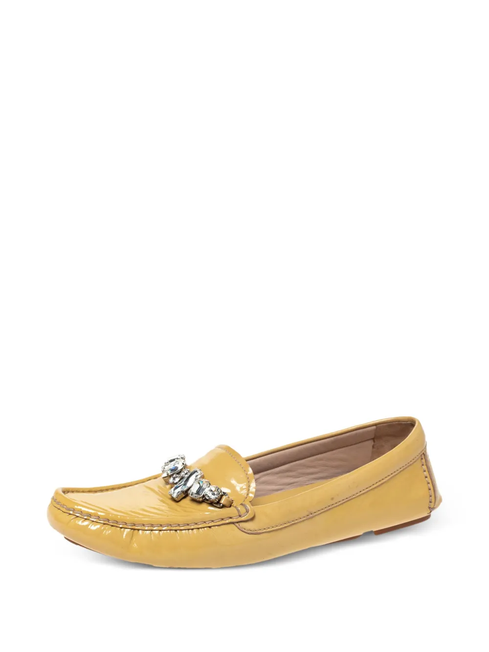 Miu Miu Pre-Owned patent leather loafers | Image 2