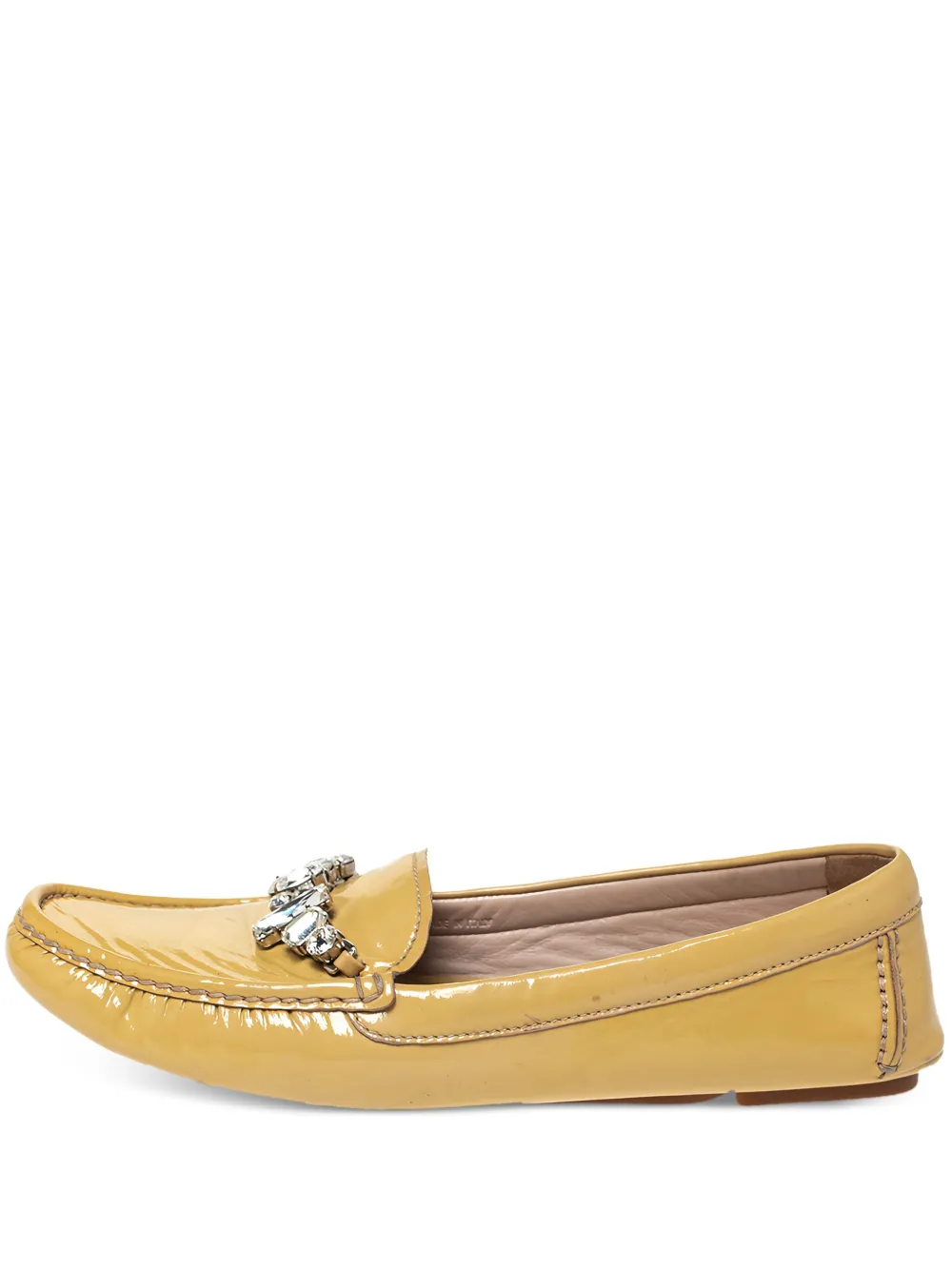Pre-owned Miu Miu Patent Leather Loafers