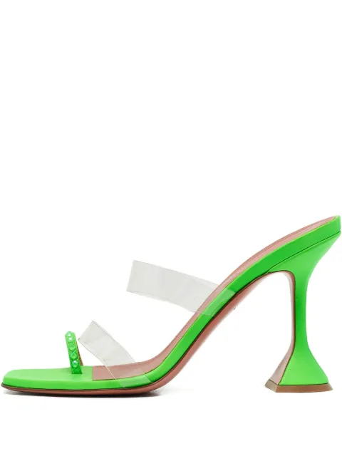 Amina Muaddi Pre-owned 105mm leather sculpted-heel sandals