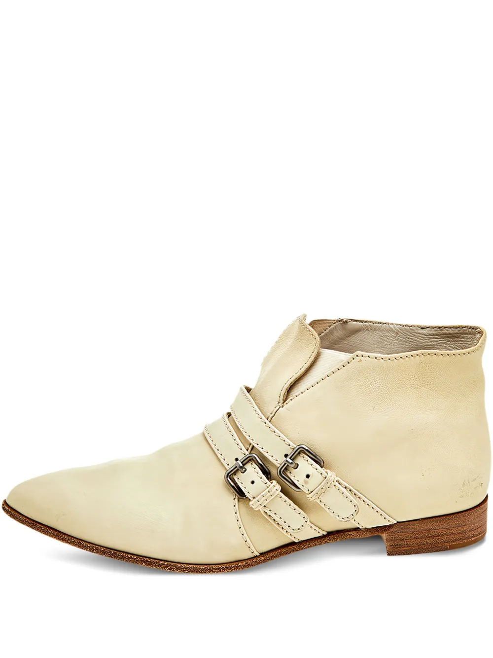 Miu Miu Pre-Owned double-buckle ankle boots | White | Image 1