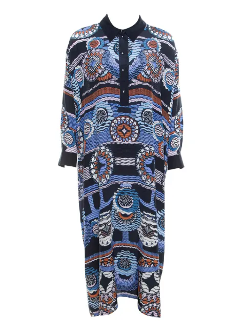 Peter Pilotto abstract-print silk dress