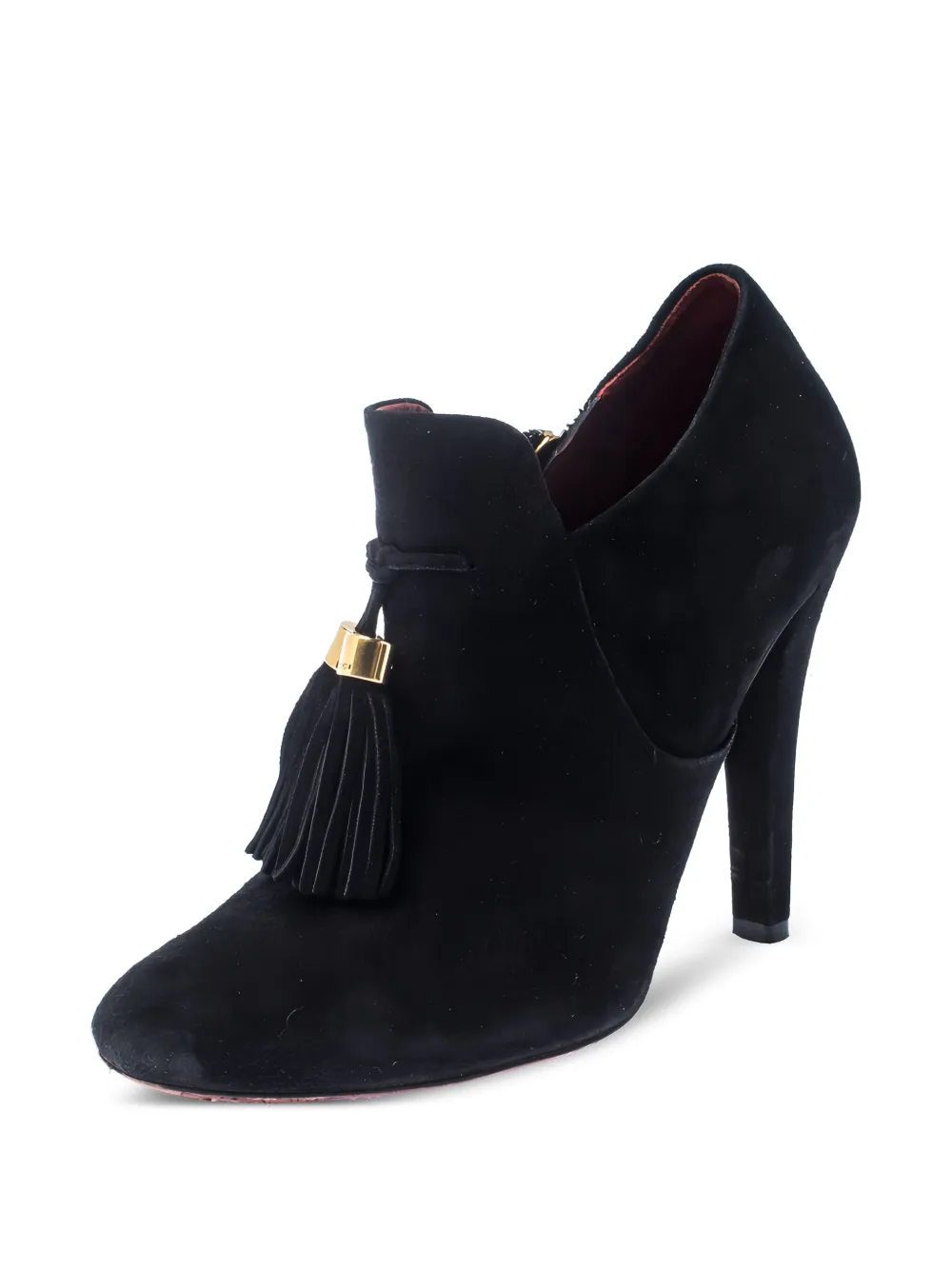 Gucci Pre-Owned Suède enkellaarzen - Zwart