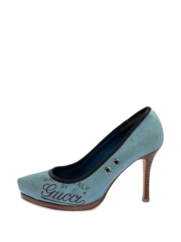 Gucci Pre-Owned ロゴ パンプス 