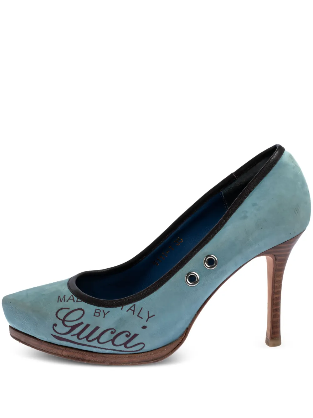 90mm logo-print pumps