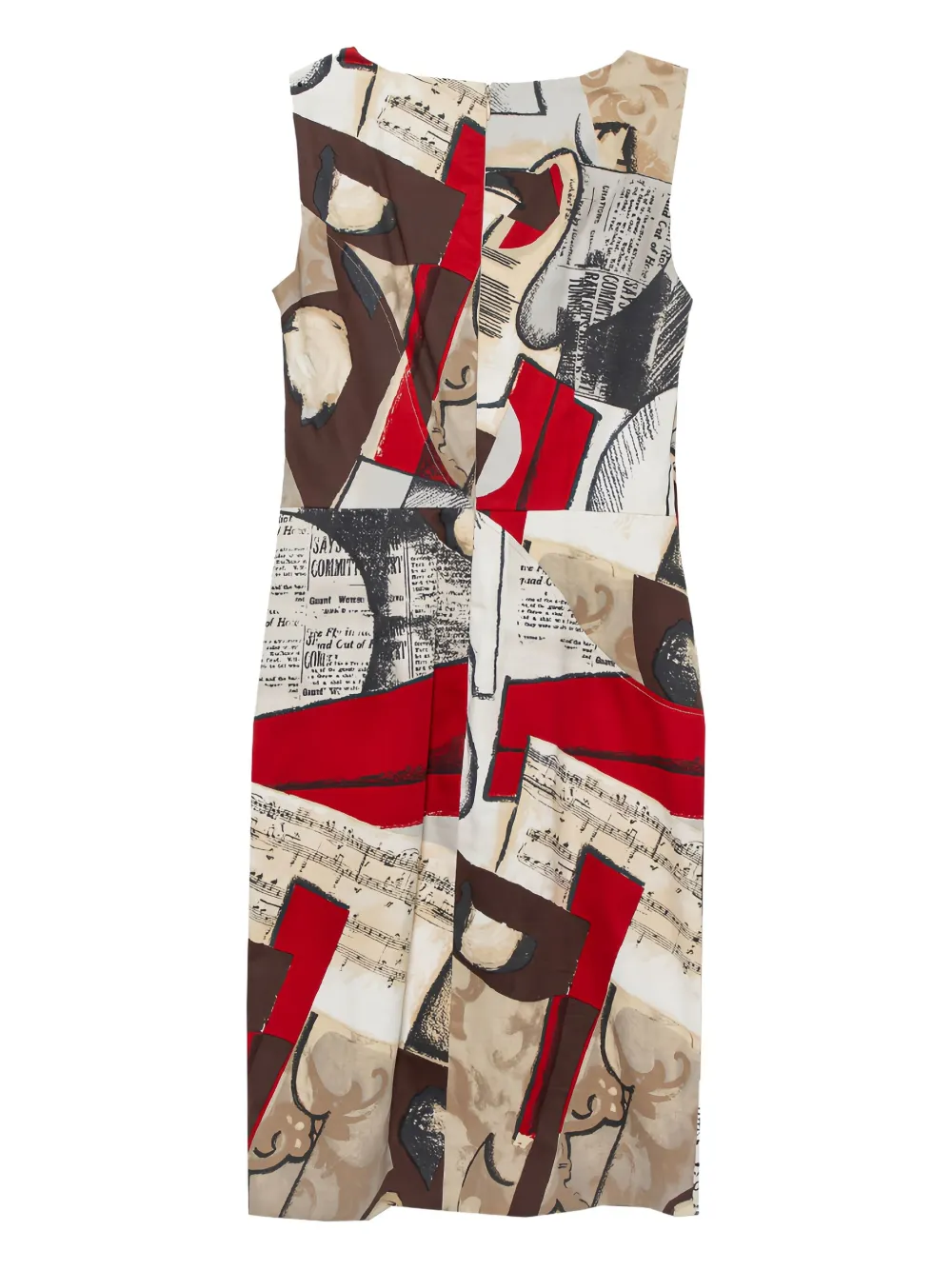 Oscar de la Renta Pre-Owned abstract-pattern print midi dress | Image 2