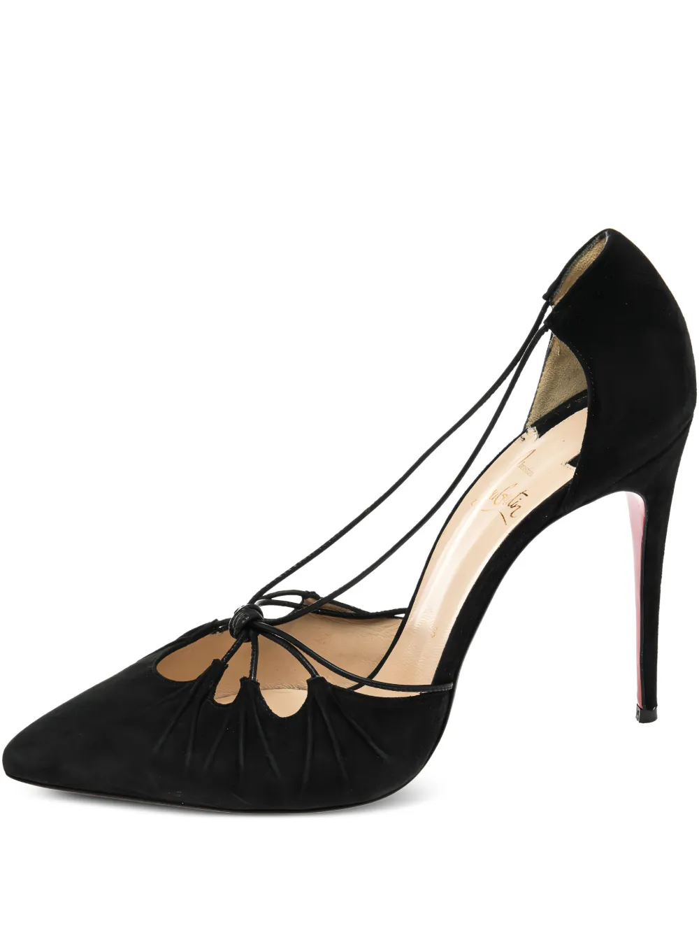 Pre-owned Christian Louboutin 105mm Riri Pumps