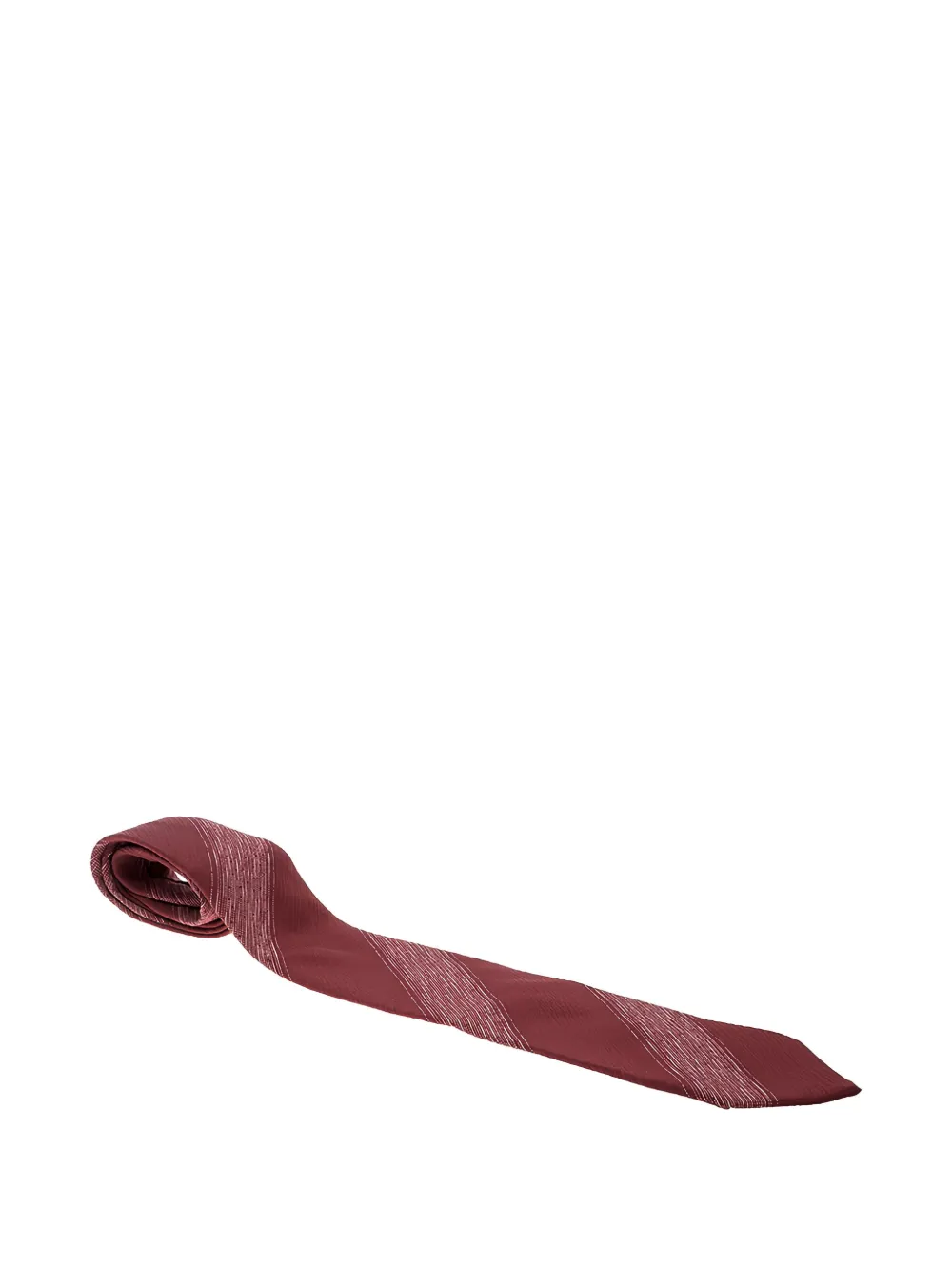 Giorgio Armani Pre-Owned striped silk tie | Red | Image 1