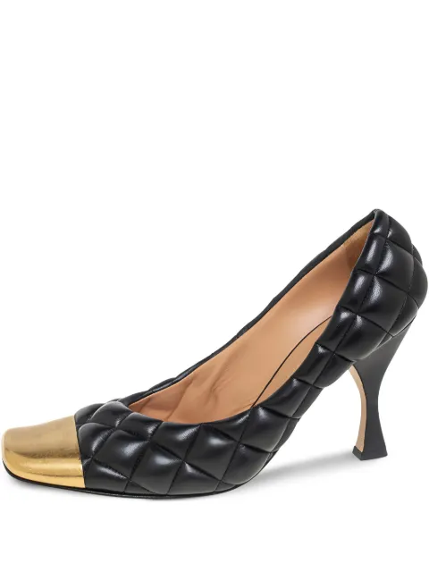 Bottega Veneta Pre-Owned zapatillas capitonadas con tacón de 95mm