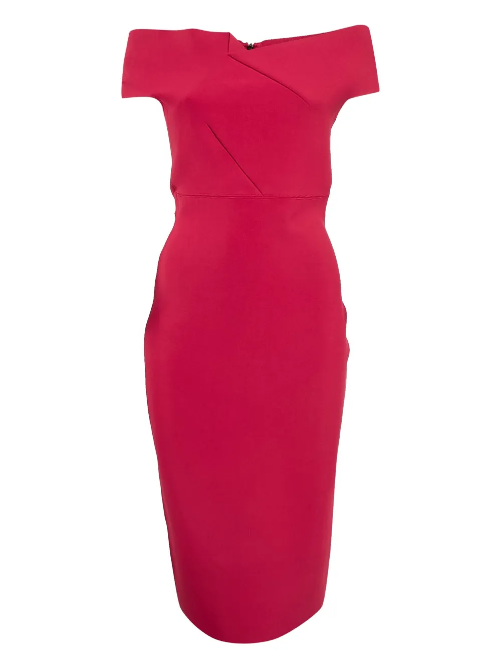 Roland Mouret Abito con spalle scoperte - Rosso