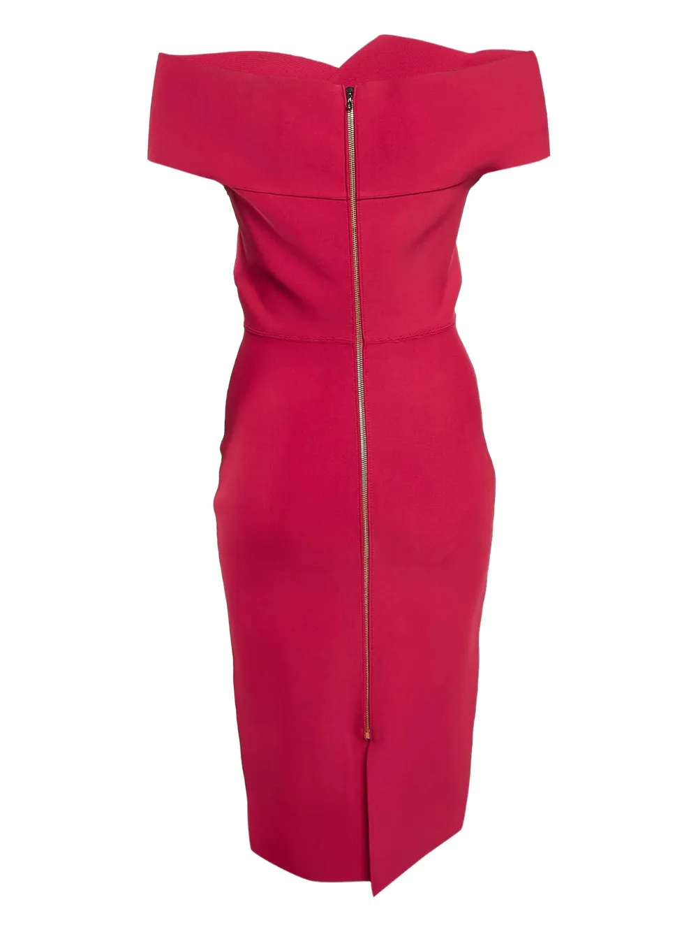 Roland Mouret Off-shoulder jurk - Rood