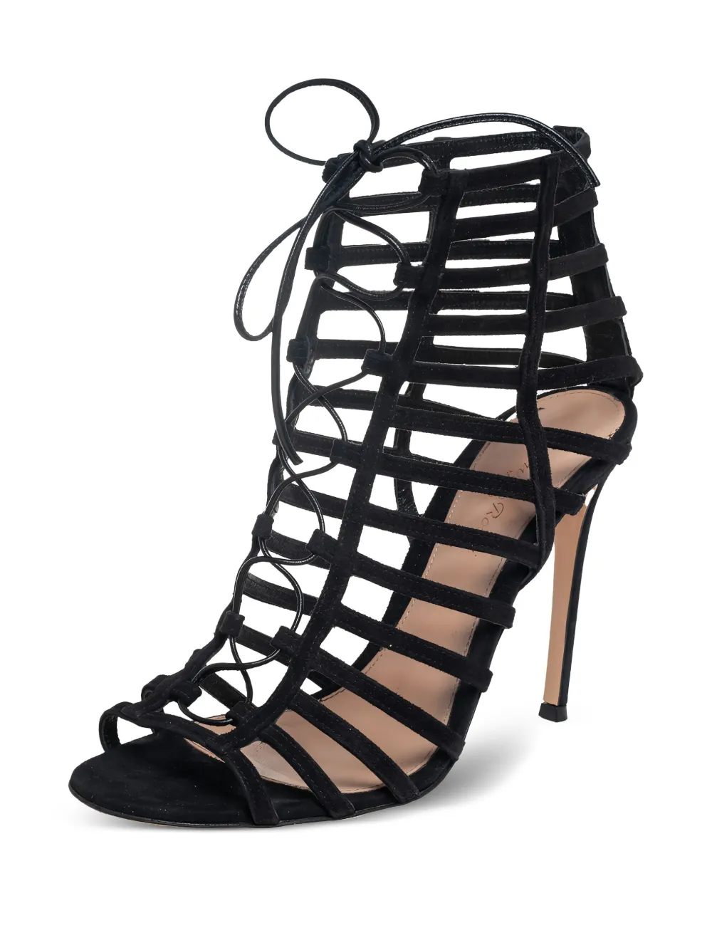 Gianvito Rossi 2024 110mm caged lace-up sandals | Image 2