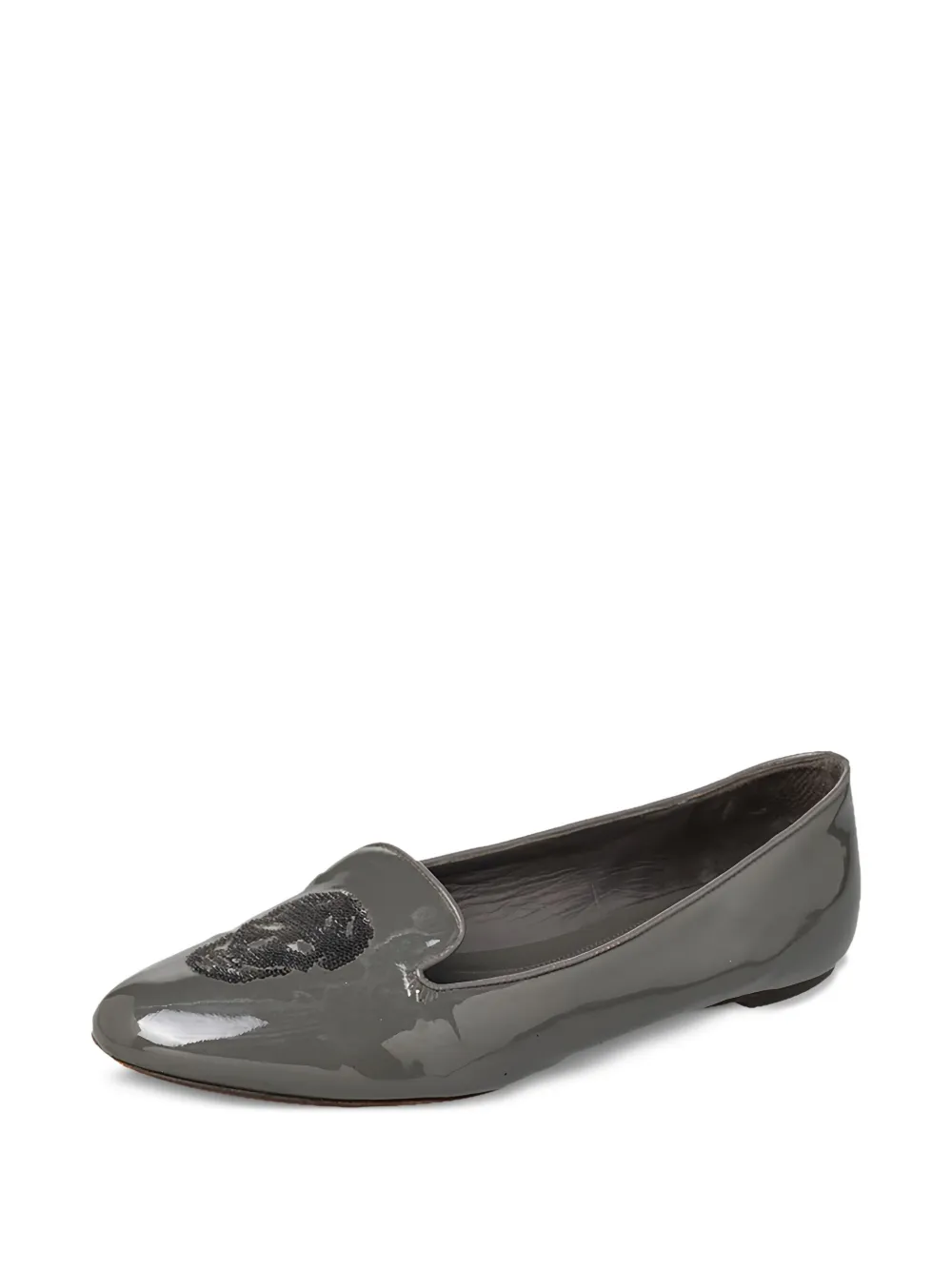 Alexander McQueen Pre-Owned Skull patent-finish loafers | Image 2