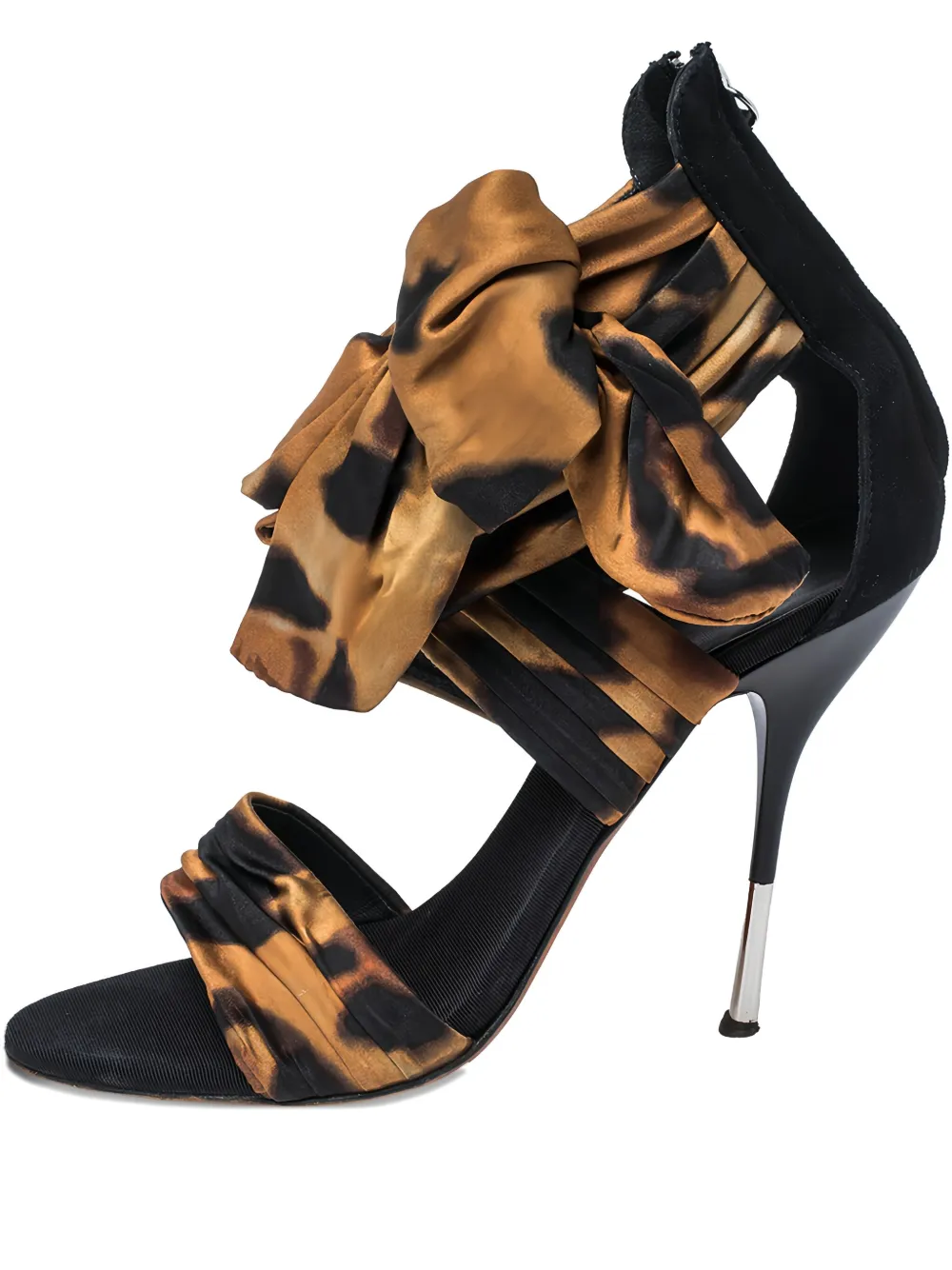 120mm bow-detailing heeled sandals