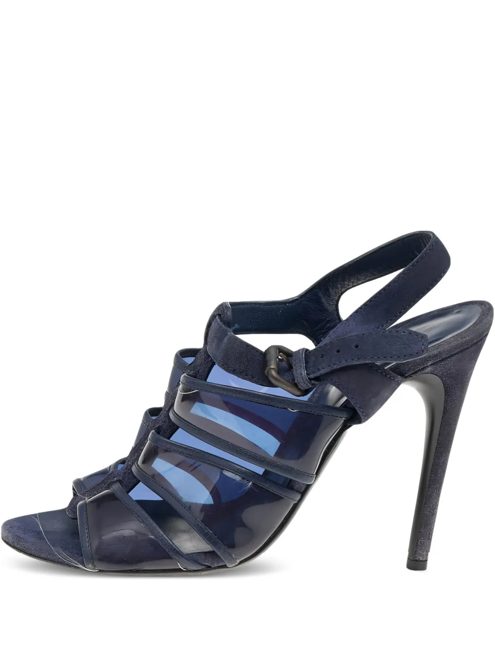 Bottega Veneta Pre-Owned 115mm suede heeled sandals | Blue | Image 1