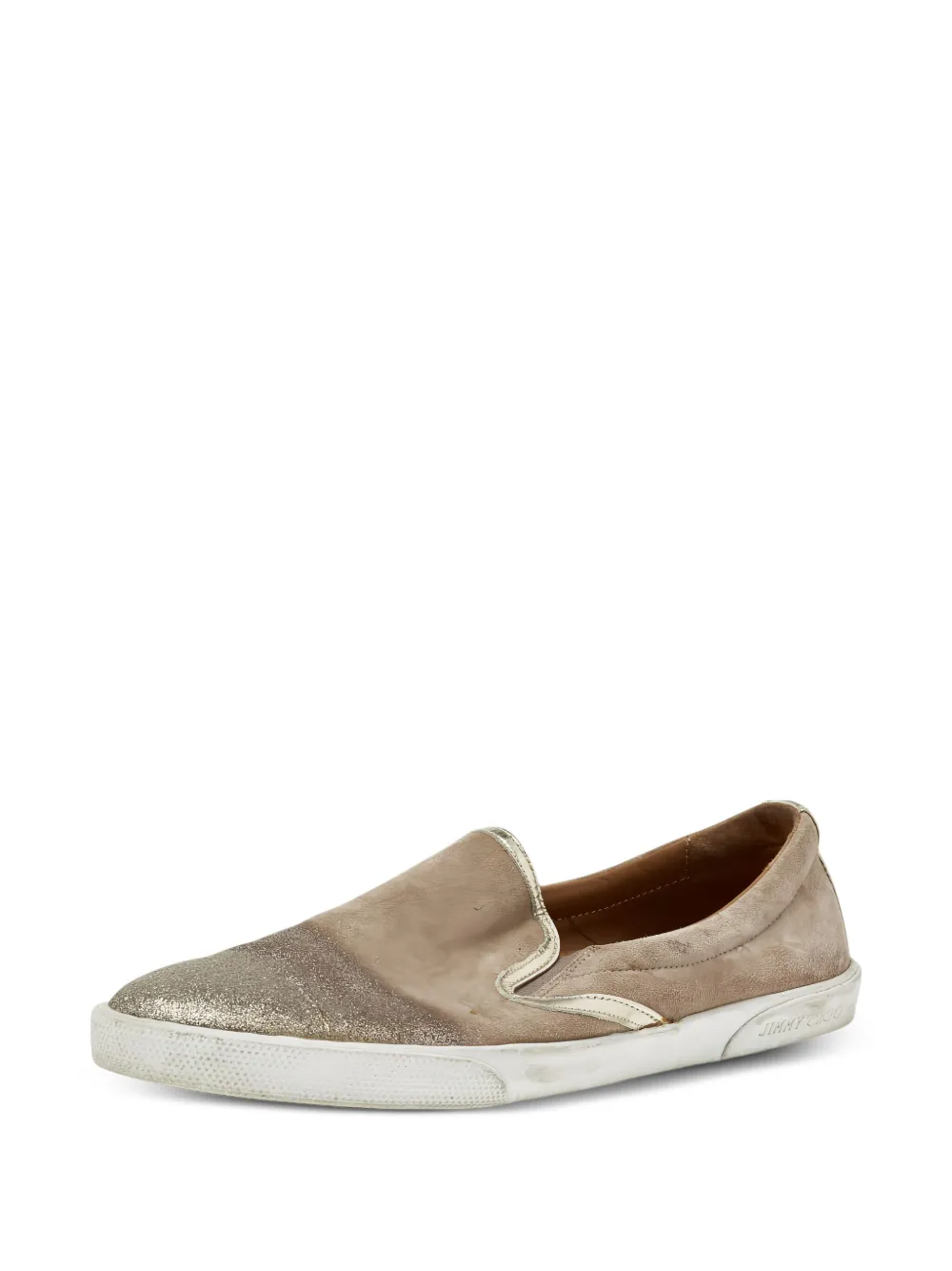 Jimmy Choo Pre-Owned suede glitter slip-on sneakers | Image 2