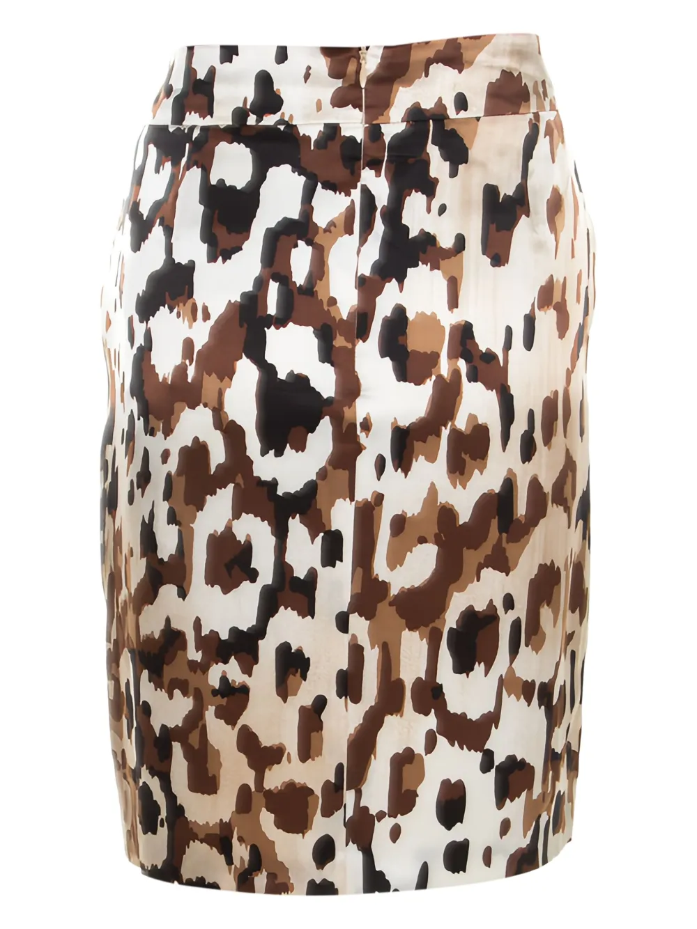 Escada Pre-Owned Kokerrok met luipaardprint - Bruin