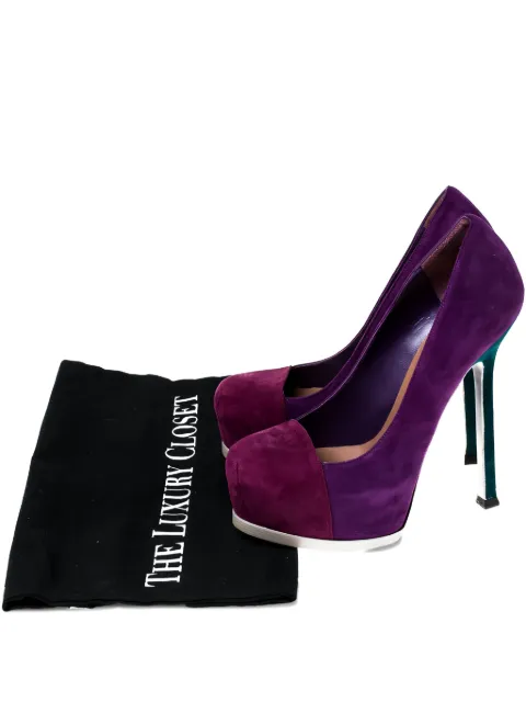 Saint Laurent Pre-Owned zapatillas Tribtoo con tacón de 140mm