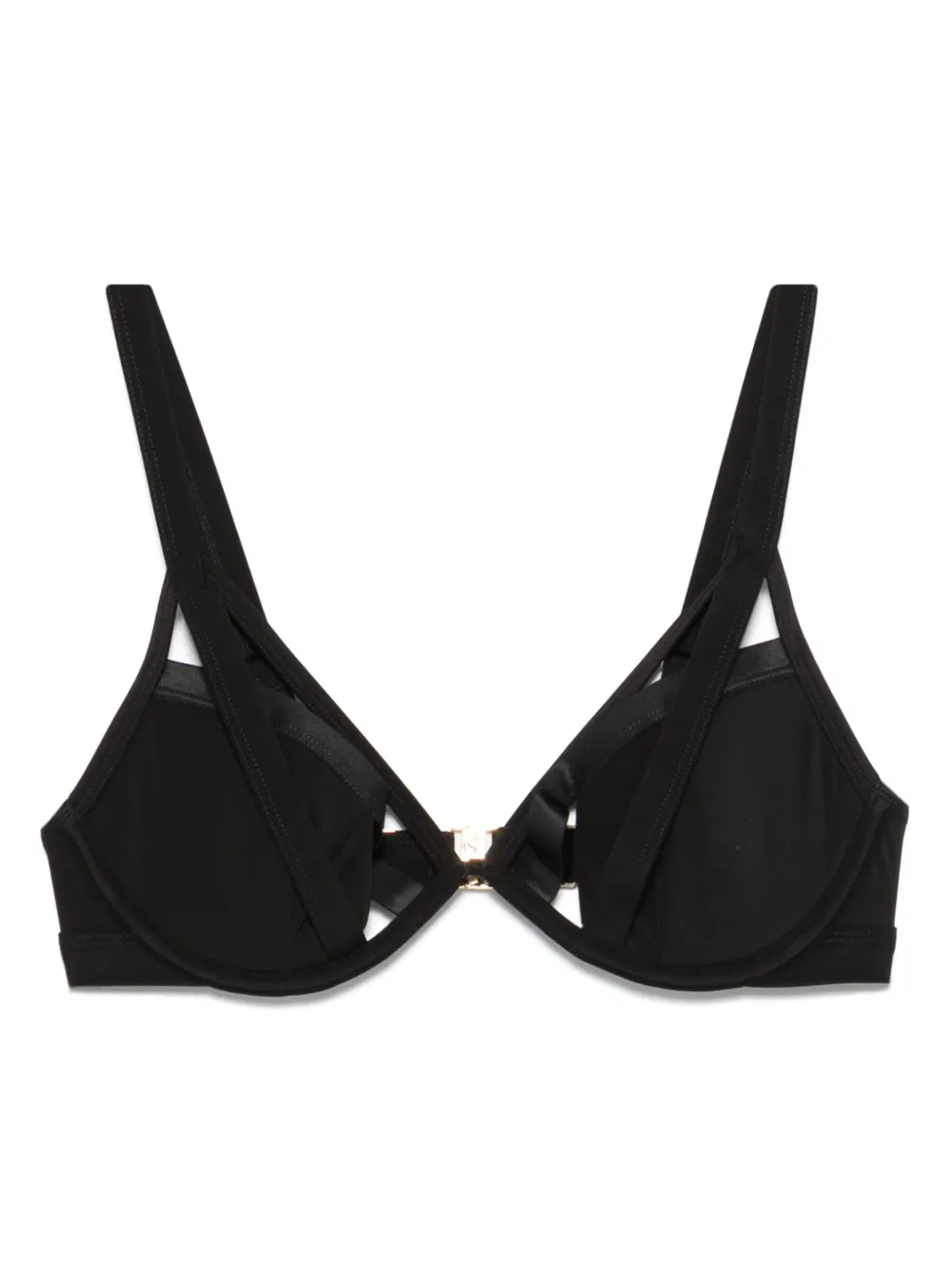 Maison Close Fatale balconette bikini top - Schwarz