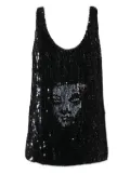 Alexander McQueen Pre-Owned sequin-embellished top - Black