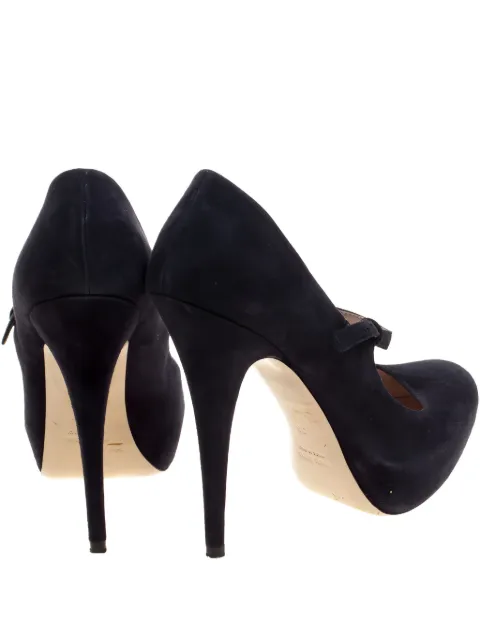 Miu Miu Pre-Owned 135mm Mary Jane suede pumps