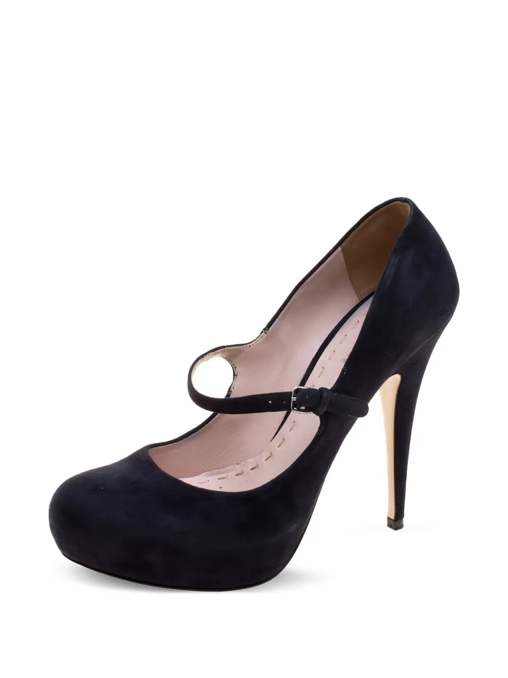 135mm Mary Jane suede pumps