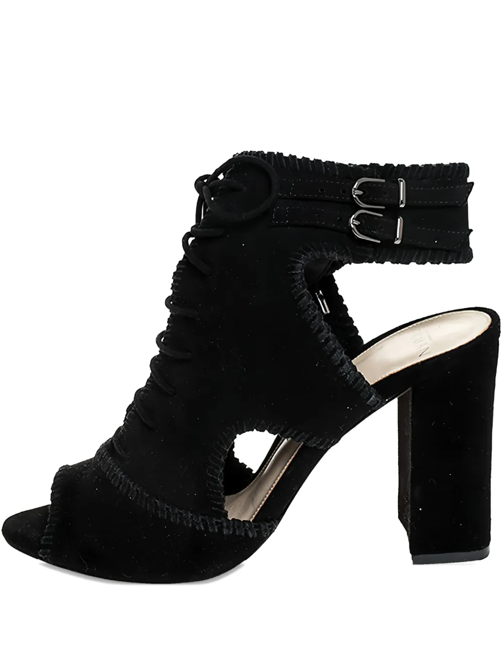 Alexandre Birman pre-owned 100mm Abbe lace-detail sandals - ブラック Alexandre Birman pre-owned 100mm Abbe lace-detail sandals - ブラック