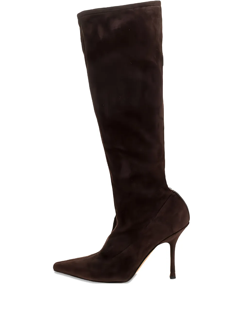 Jimmy Choo Pre-Owned 105mm pointed-toe suede knee-high boots | Brown | Image 1