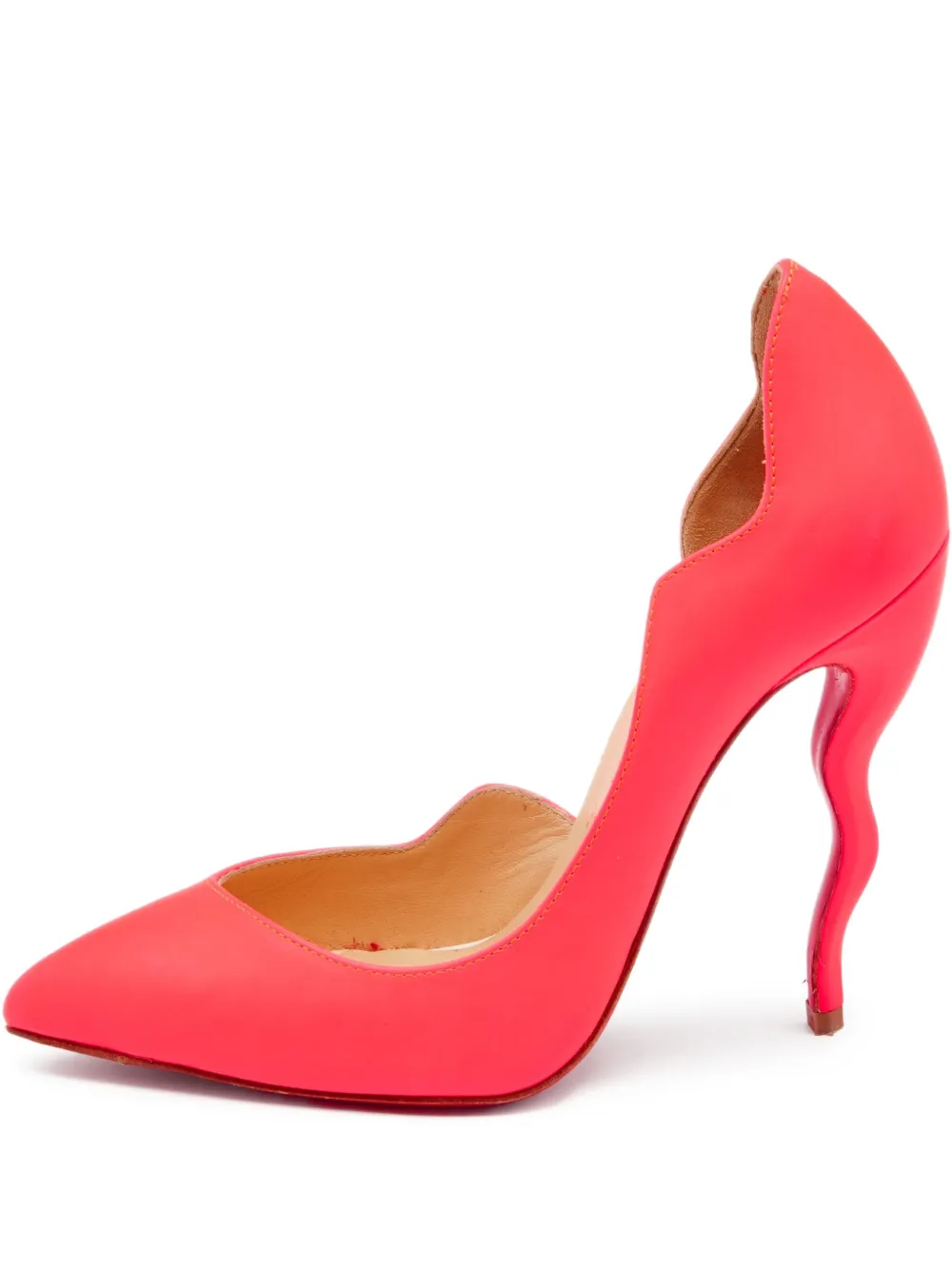 Pre-owned Christian Louboutin 110mm Dalida D'orsay Sculpted Pumps