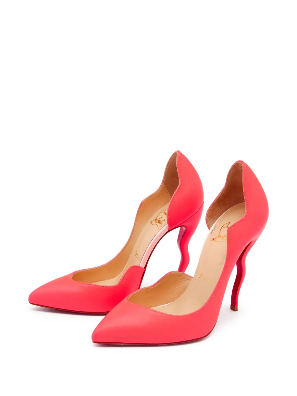 Christian Louboutin Pre-Owned 110 mm Dalida D'Orsay sculpturale pumps - Roze