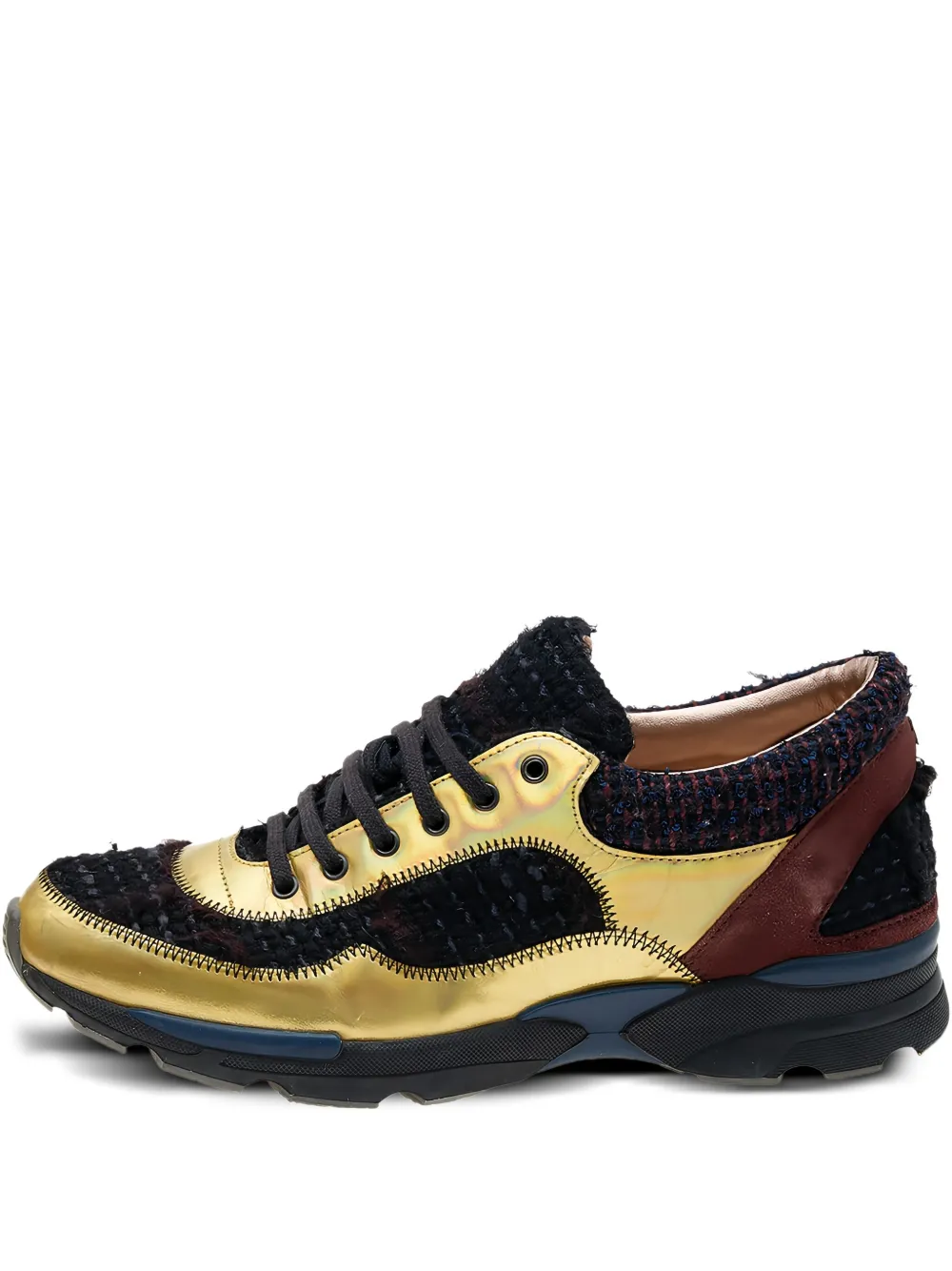 CHANEL Pre-Owned tweed sneakers | Black | Image 1