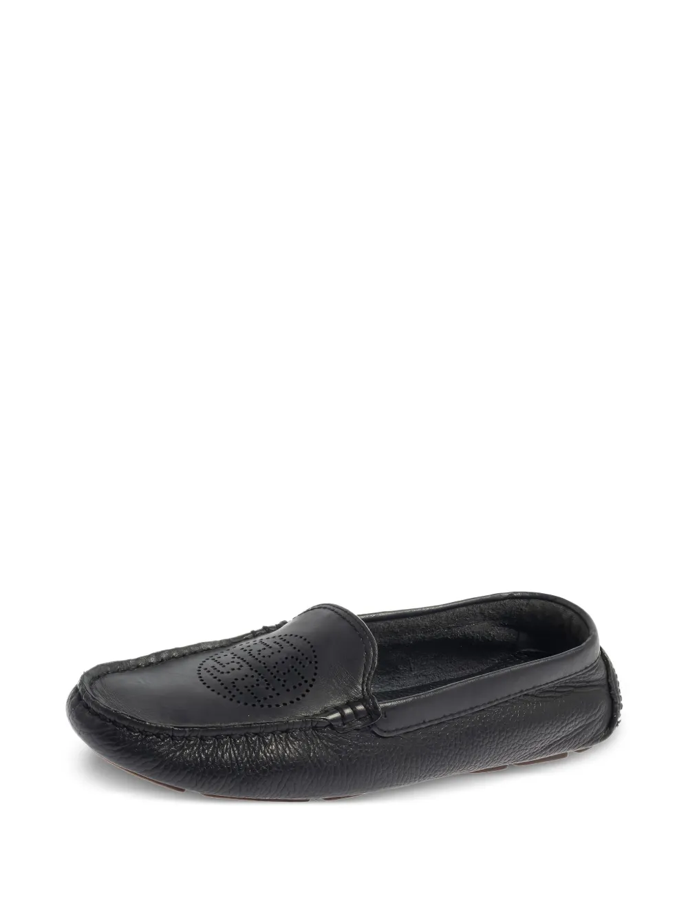 Tory Burch Pre-owned loafers met geperforeerd logo - Blauw
