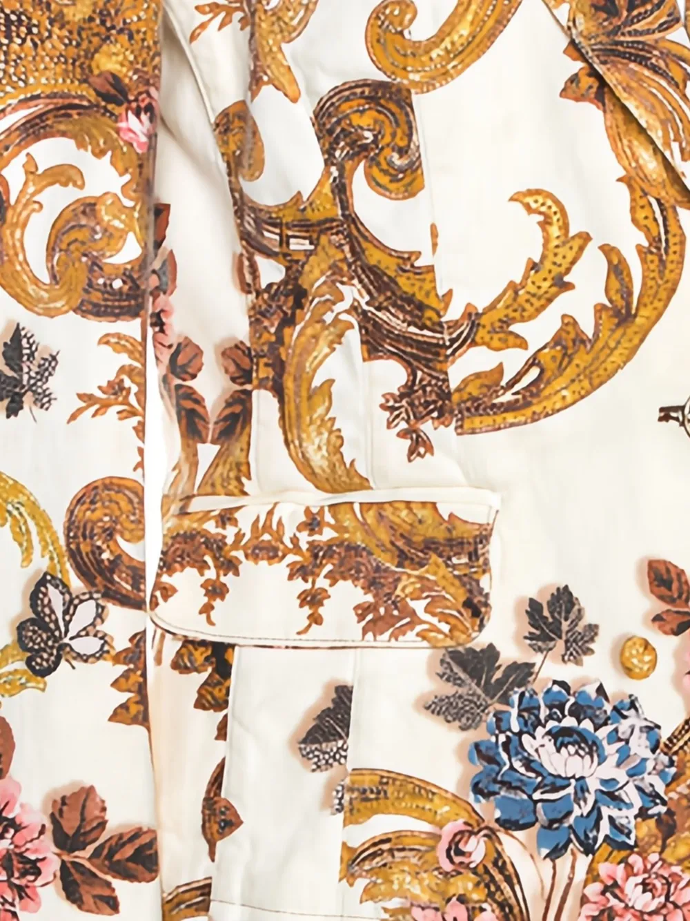Pre-owned Just Cavalli Vintage Baroque-print Blazer