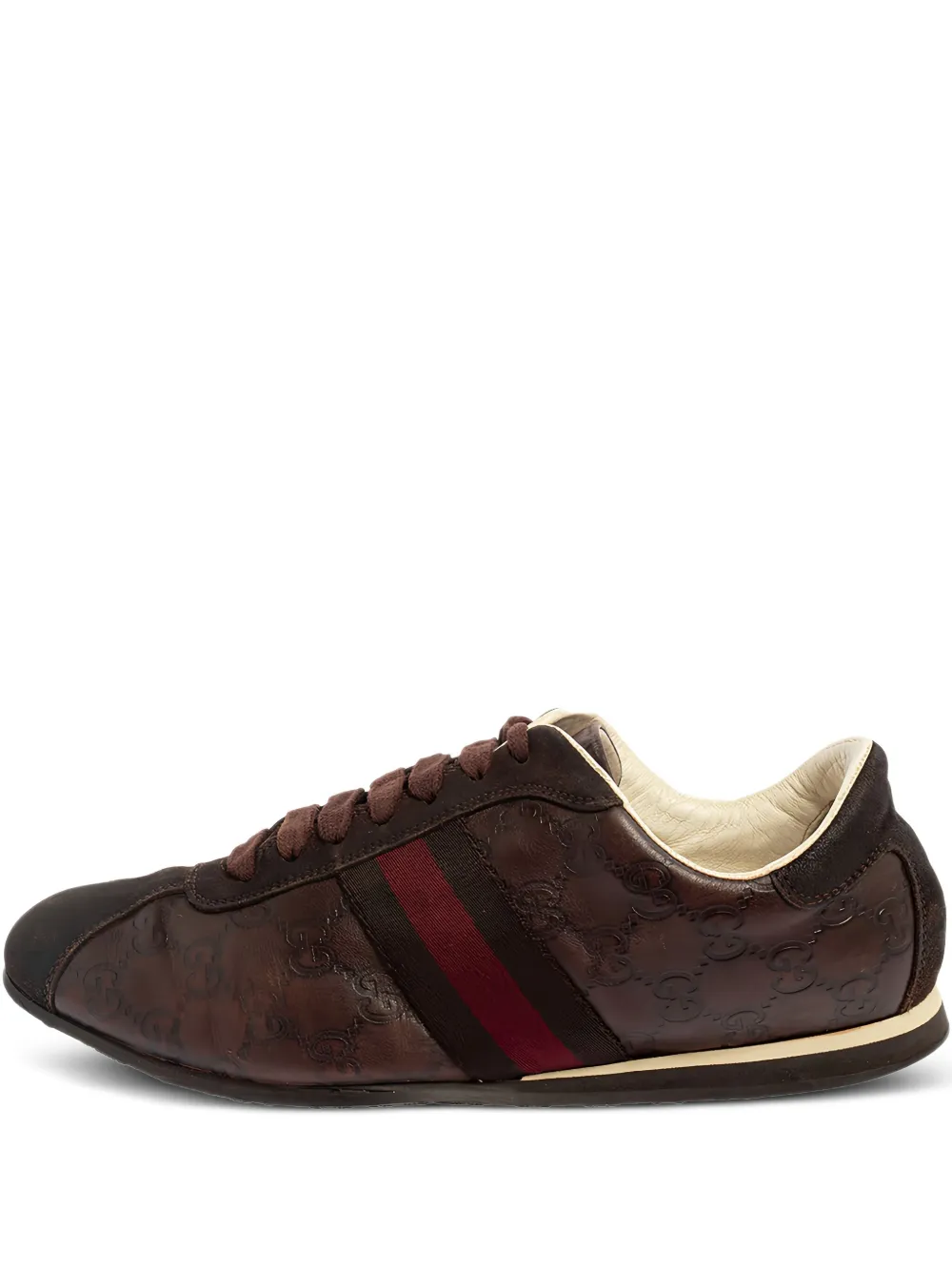 Guccissima-leather Web-stripe sneakers