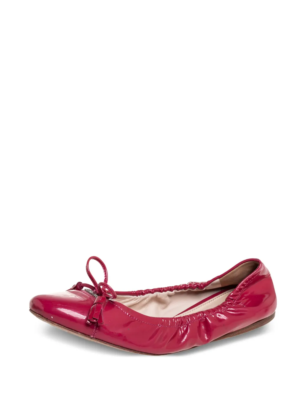 Prada Pre-Owned patent-finish ballet flats | Image 2
