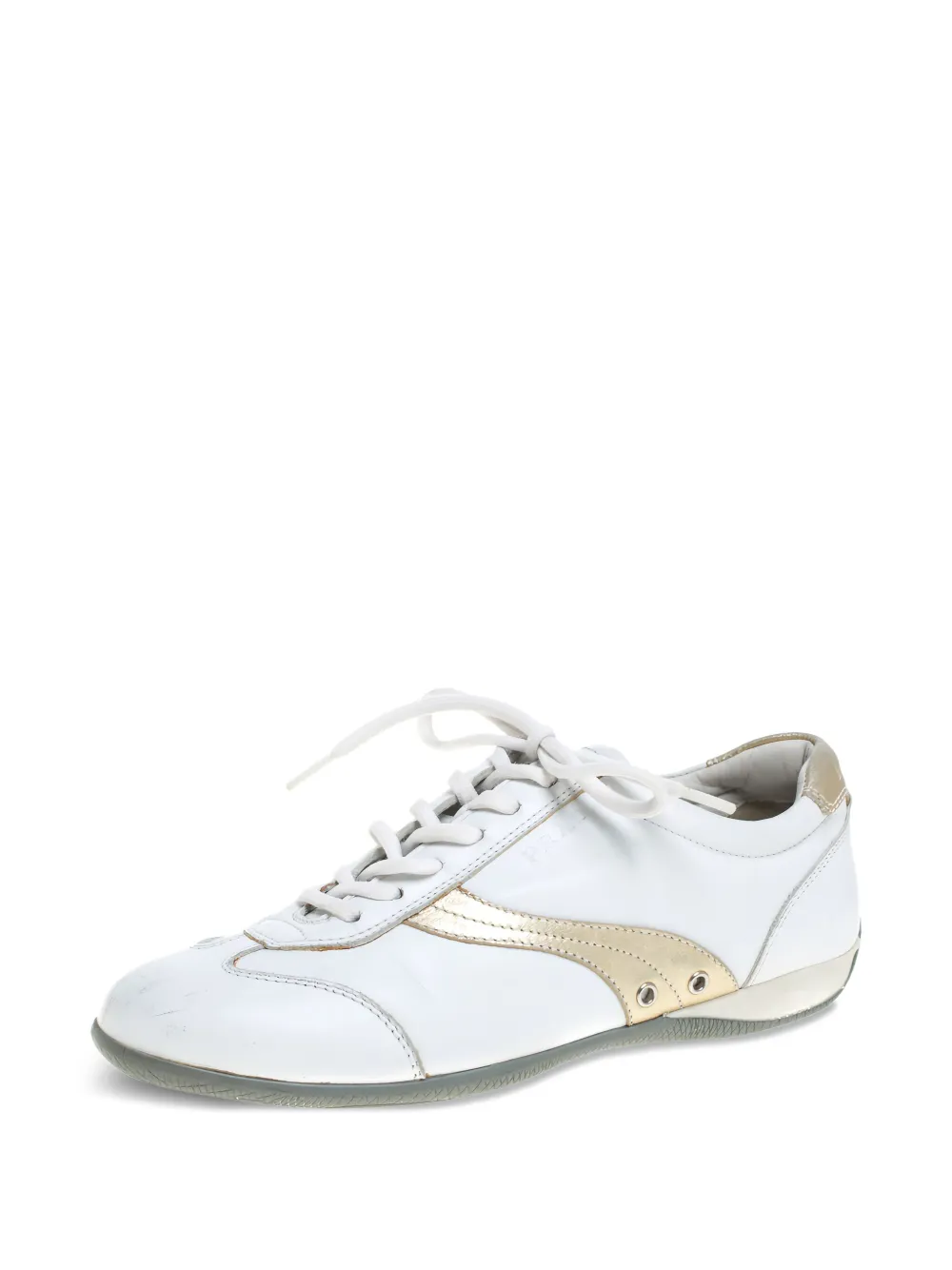 Prada Pre-Owned tenis con ribete de piel | Tenis bajos | Image 2
