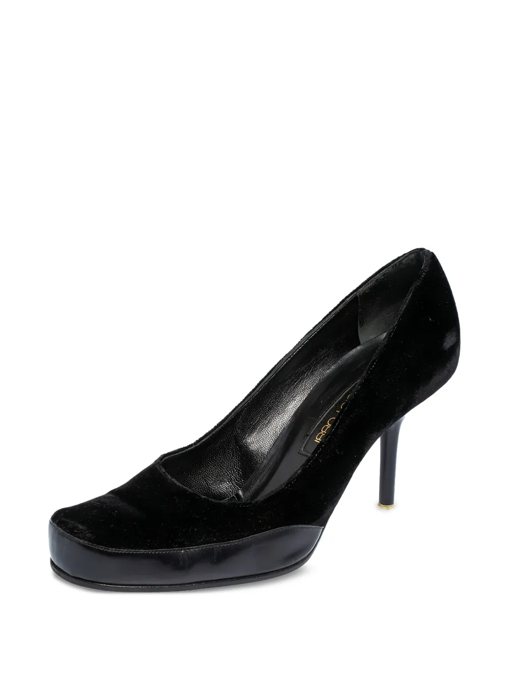 Sergio Rossi Vintage Pre-owned 85mm velvetsquare-toe pumps | Image 2