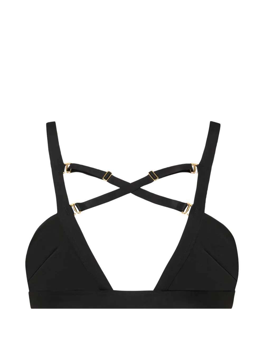 Maison Close bandeau bikini top - Nero