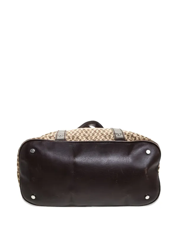 Aigner Vintage モノグラム レザートリム トートバッグ | ニュートラル