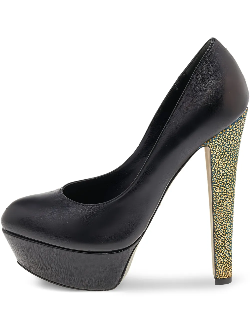 Sergio Rossi Vintage pre-owned 135mm platform pumps | Black | Image 1