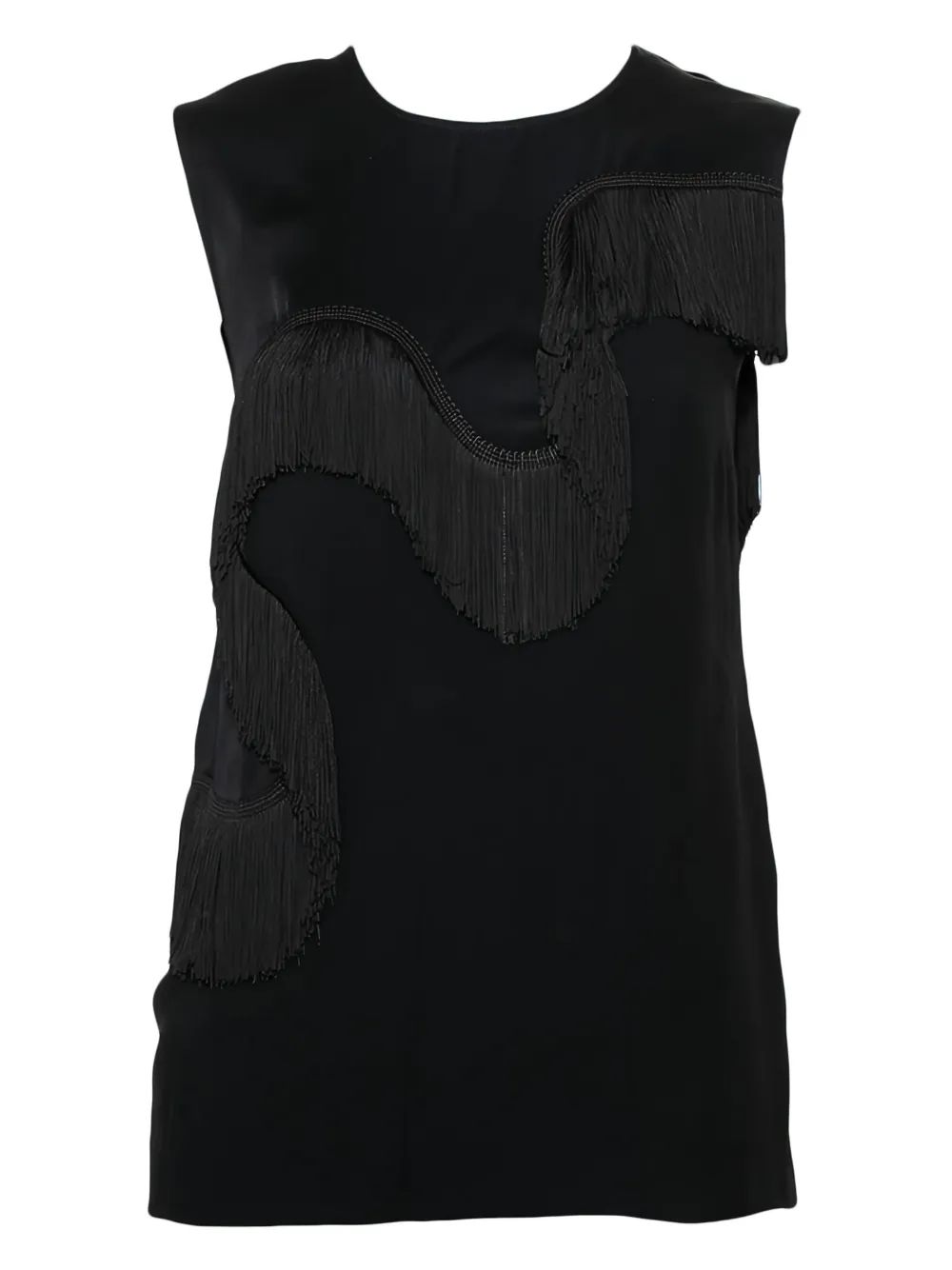 Stella McCartney Pre-Owned fringe-detailing top | Black | Image 1