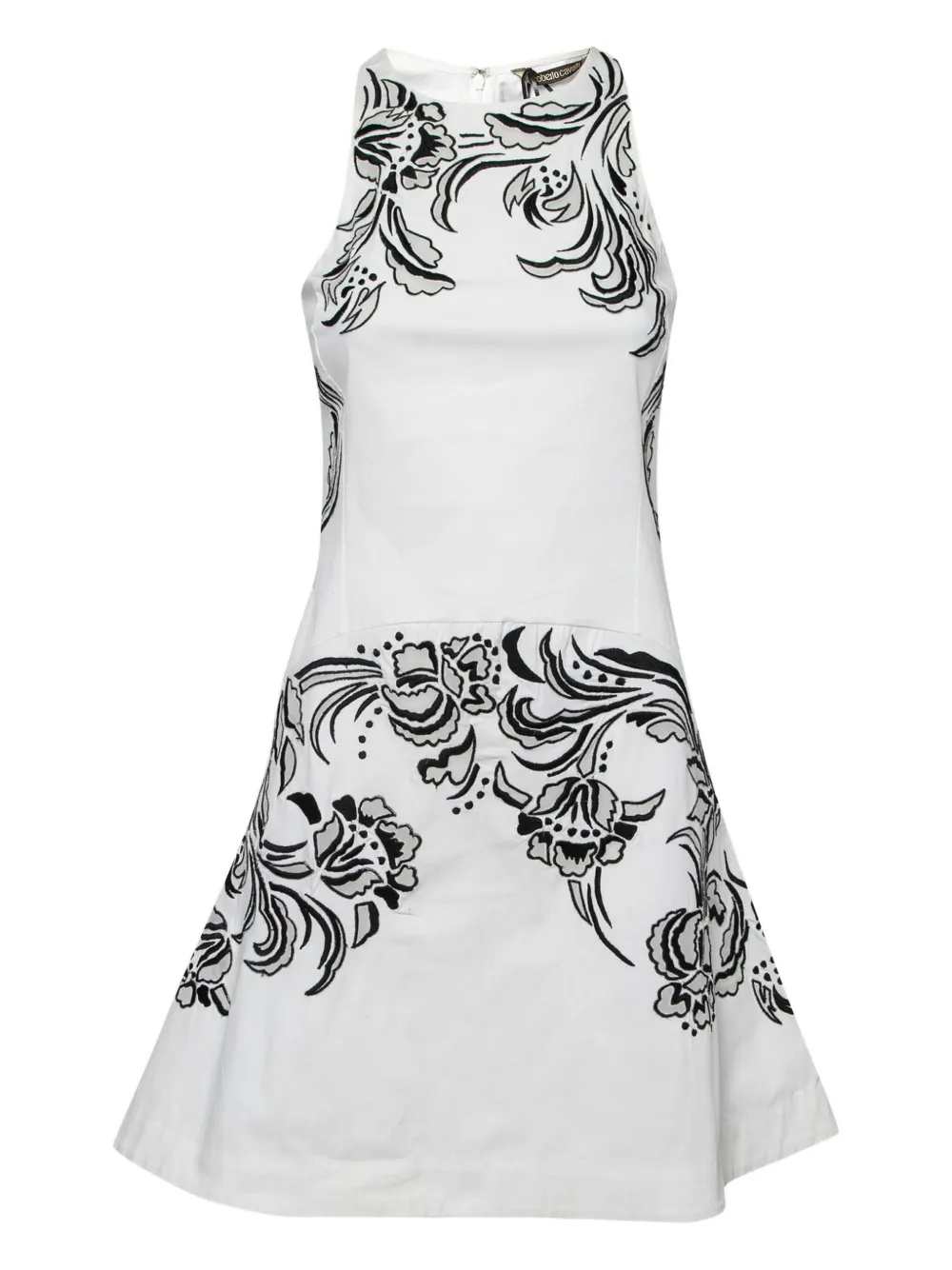Roberto Cavalli Vintage floral mini dress - White