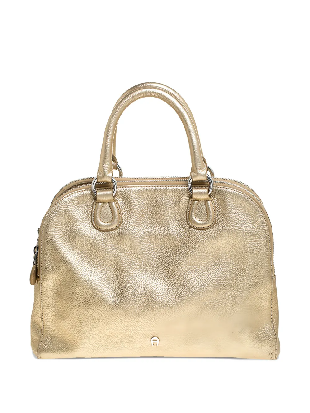 Aigner Kids leather satchel bag - Oro