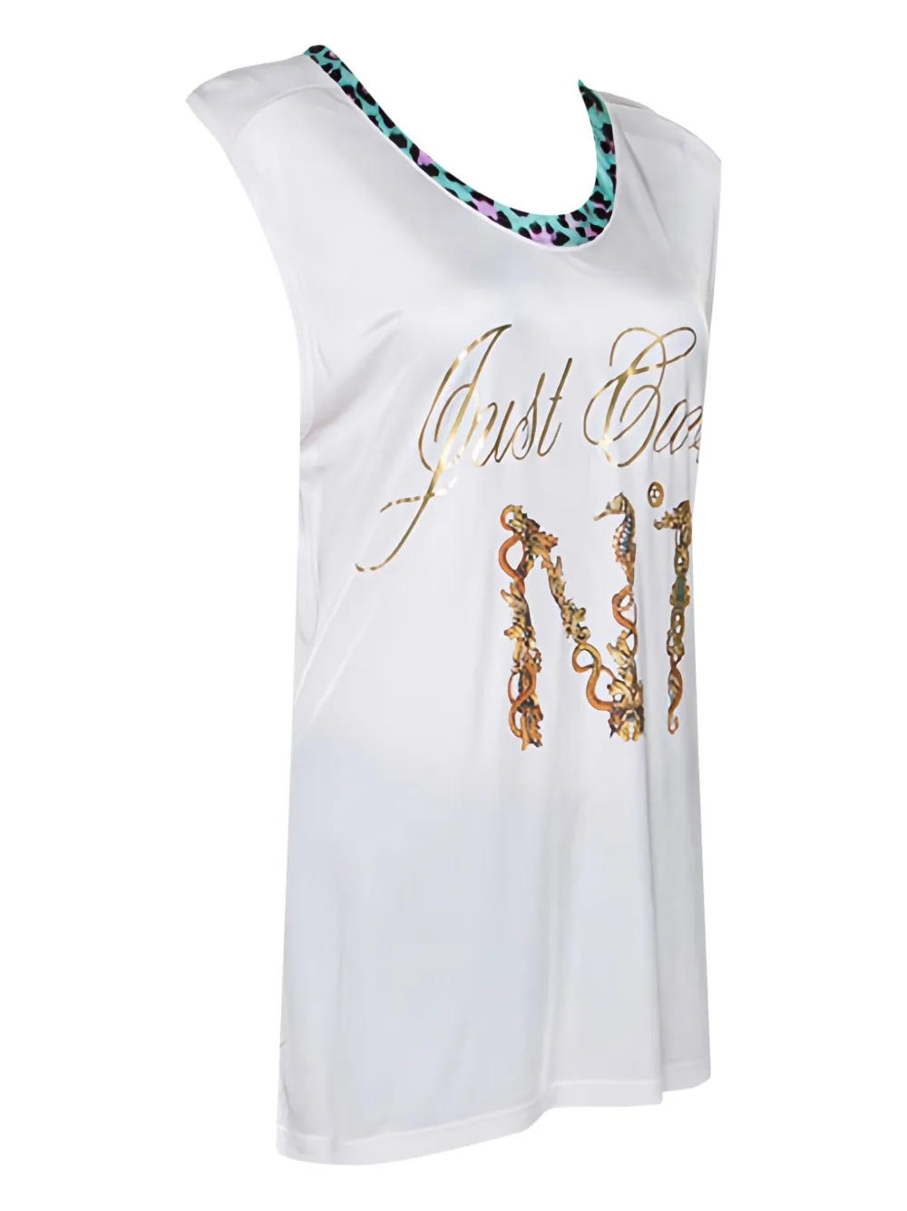 Just Cavalli Vintage logo-print top - ピンク Just Cavalli Vintage logo-print top - ピンク