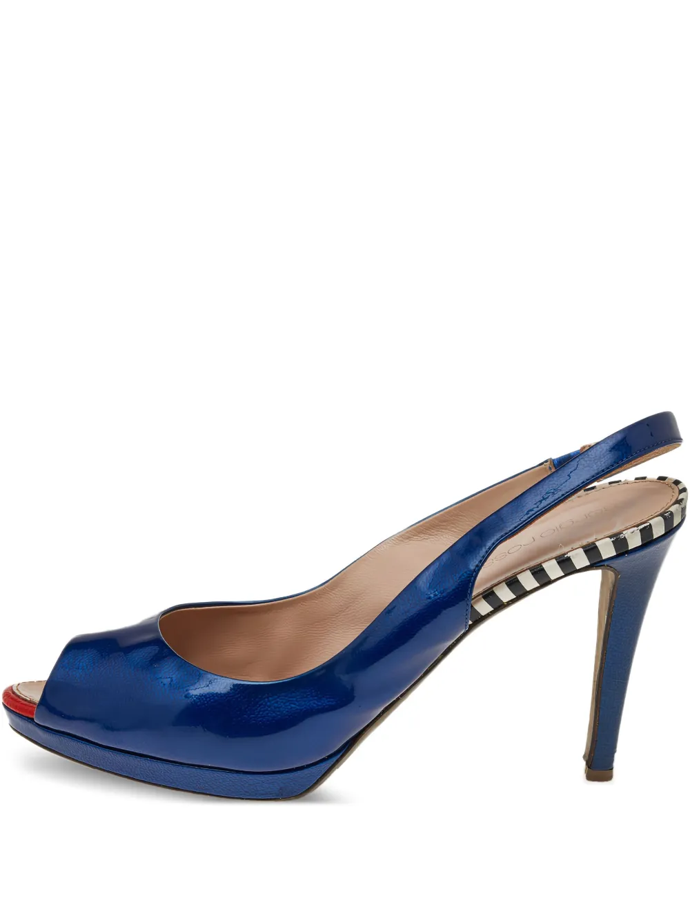 Sergio Rossi Vintage 130mm leather pumps | Blue | Image 1