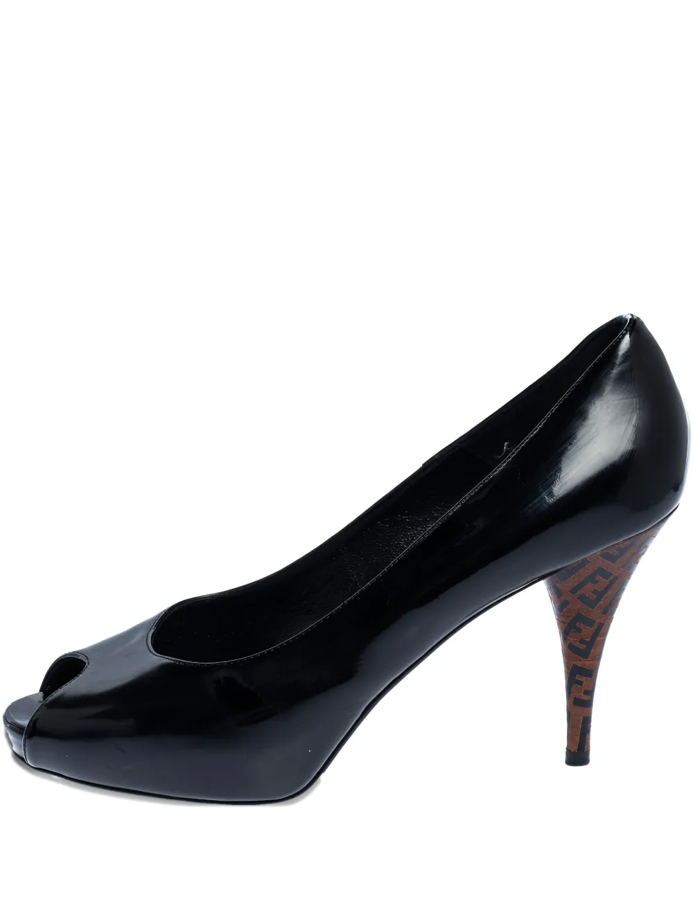Fendi Pre-Owned 2023 100mm Zucchino pumps - Schwarz