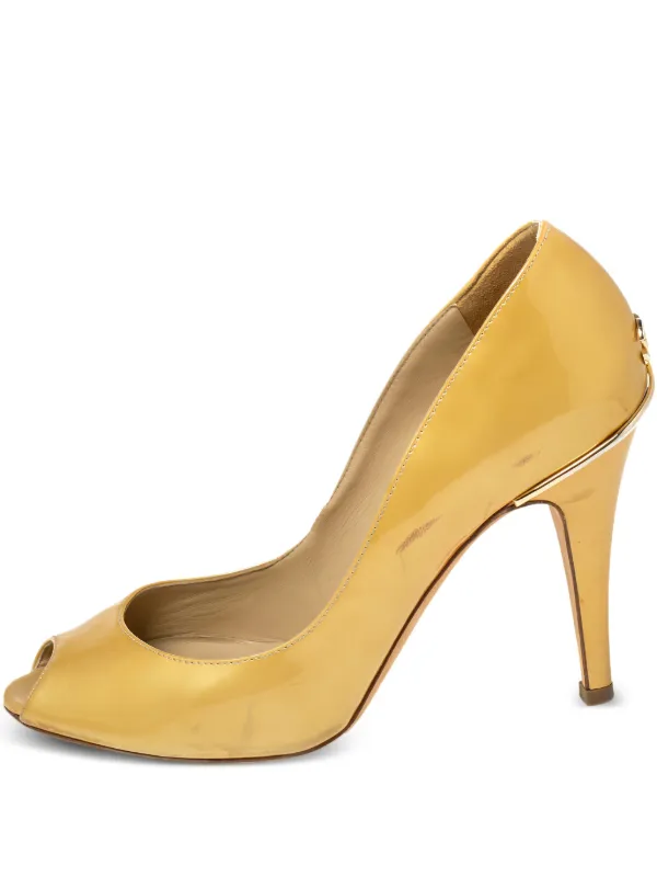 CHANEL Pre-Owned 100mm インターロッキング ココマーク パンプス