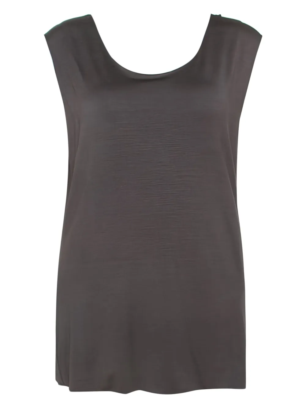 Armani Vintage sleeveless scoop-neck top - Grey