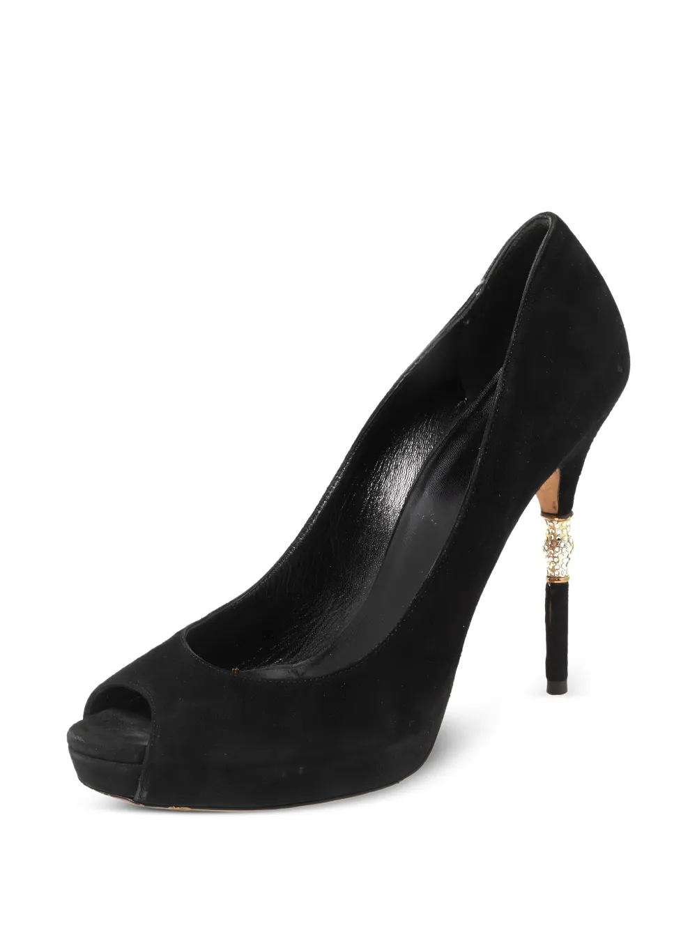 Gucci Pre-Owned 125 mm suède pumps - Zwart