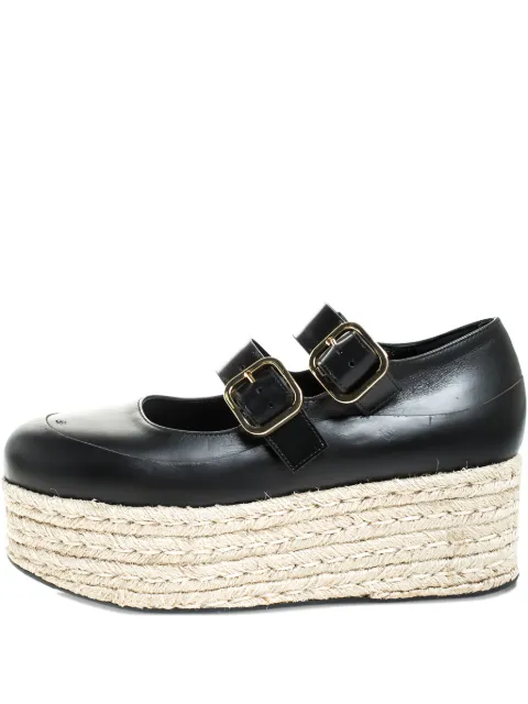 Marni Pre-Owned alpargatas con doble hebilla y plataforma