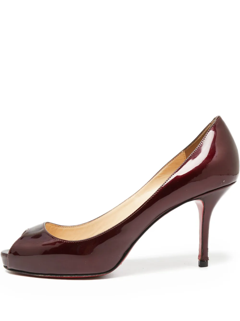 Christian Louboutin Pre-Owned 80mm leather sandals | Red | Image 1